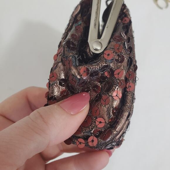 Unlisted | Pleats to Meet You Star Sequin Clutch Small Handbag - Picture 10 of 14